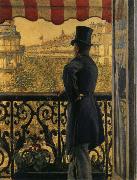 Gustave Caillebotte The view watched from  balcony china oil painting reproduction